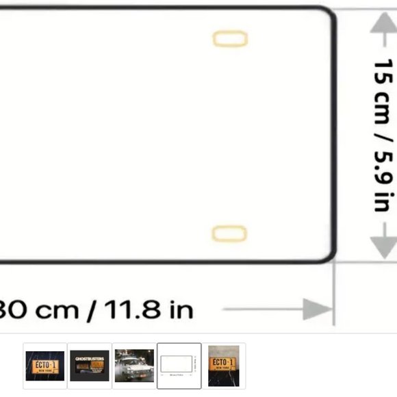 ECTO-1 Ghostbusters Replica New York License Plate Memorabilia Metal Tin Sign - Picture 6 of 6